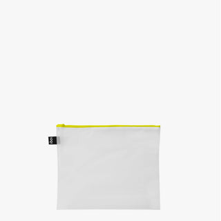 TRANSPARENT Milky Neon Zip Pockets