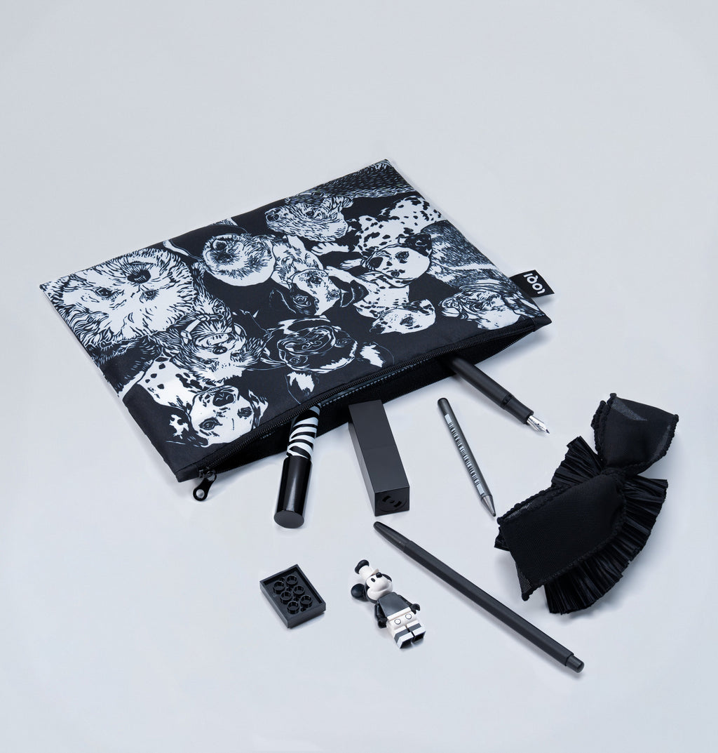 LOQI Red Poppy Bee Recycled Sac Recyclable étanche 500 X