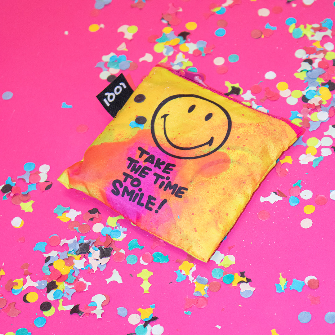 LOQI Smiley Time to Smile Collectors Edition Recycled Bag