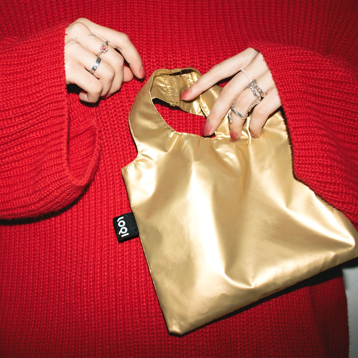 METALLIC Gold Extra Small Bag