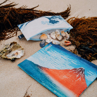 KATSUSHIKA HOKUSAI Recycled Zip Pockets