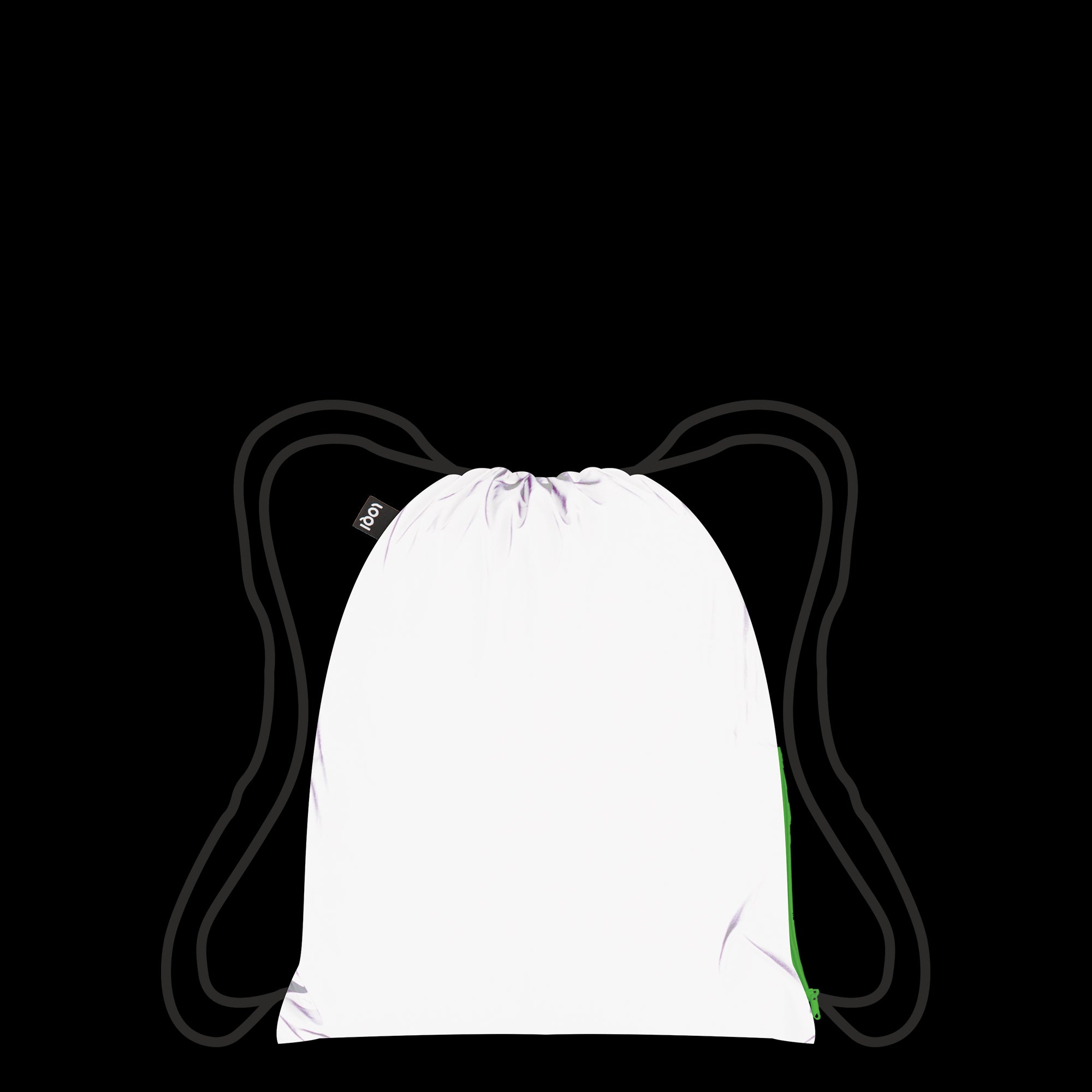 billie eilish mini backpack LOQI Neon Backpack mini Green with a REFLECTIVE coating