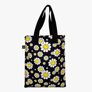 SMILEY Flowers Reversible Recycled Backpack