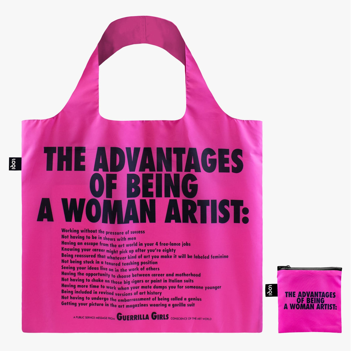 GUERRILLA GIRLS The Advantages Of Being A Woman Artist Recycled Bag