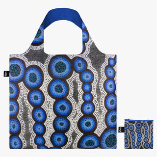 KIRSTEN  NANGALA EGAN Water Dreaming Blue Recycled Bag