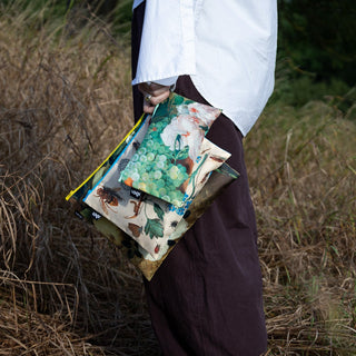 STILL LIFE de Zurbarán, van Kessel, von Huysum Recycled Zip Pockets
