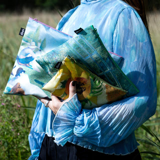 IMPRESSIONISM Seurat, Monet, Van Gogh Recycled Zip Pockets