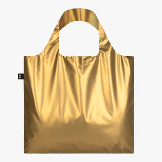 METALLIC Gold Bag with Zip Pocket