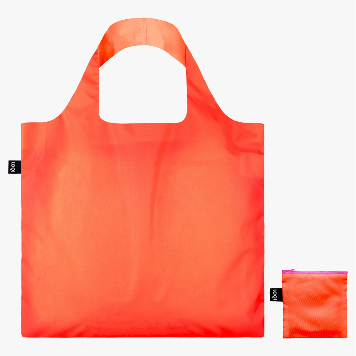 Neon Dark Orange Recycled Bag