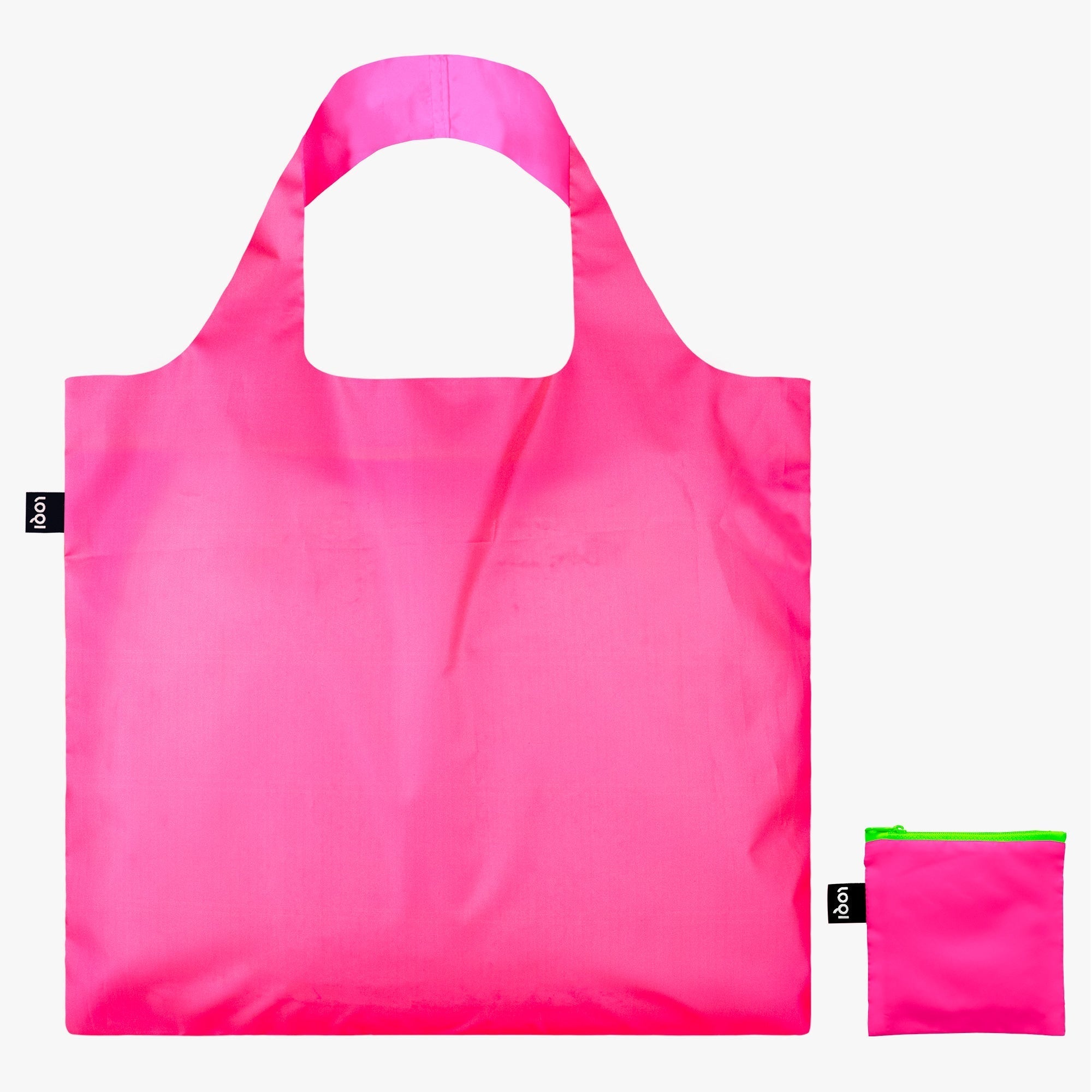 Shopping Bag Pink Eco Bag NEON Pink Recycled Bag - Main Image