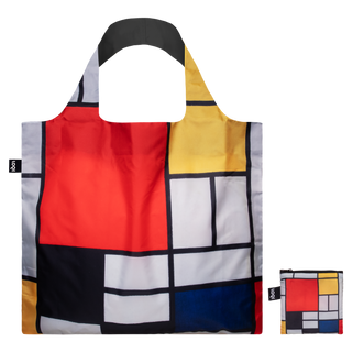 PIET MONDRIAN Composition with Red Recycled Bag
