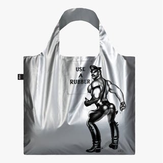 TOM OF FINLAND Use a Rubber Silver Metallic Bag