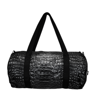 CROCODILE Black Large Recycled Weekender