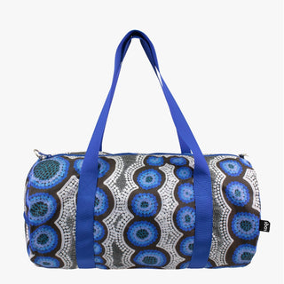 KIRSTEN  NANGALA EGAN Water Dreaming Blue Recycled Weekender