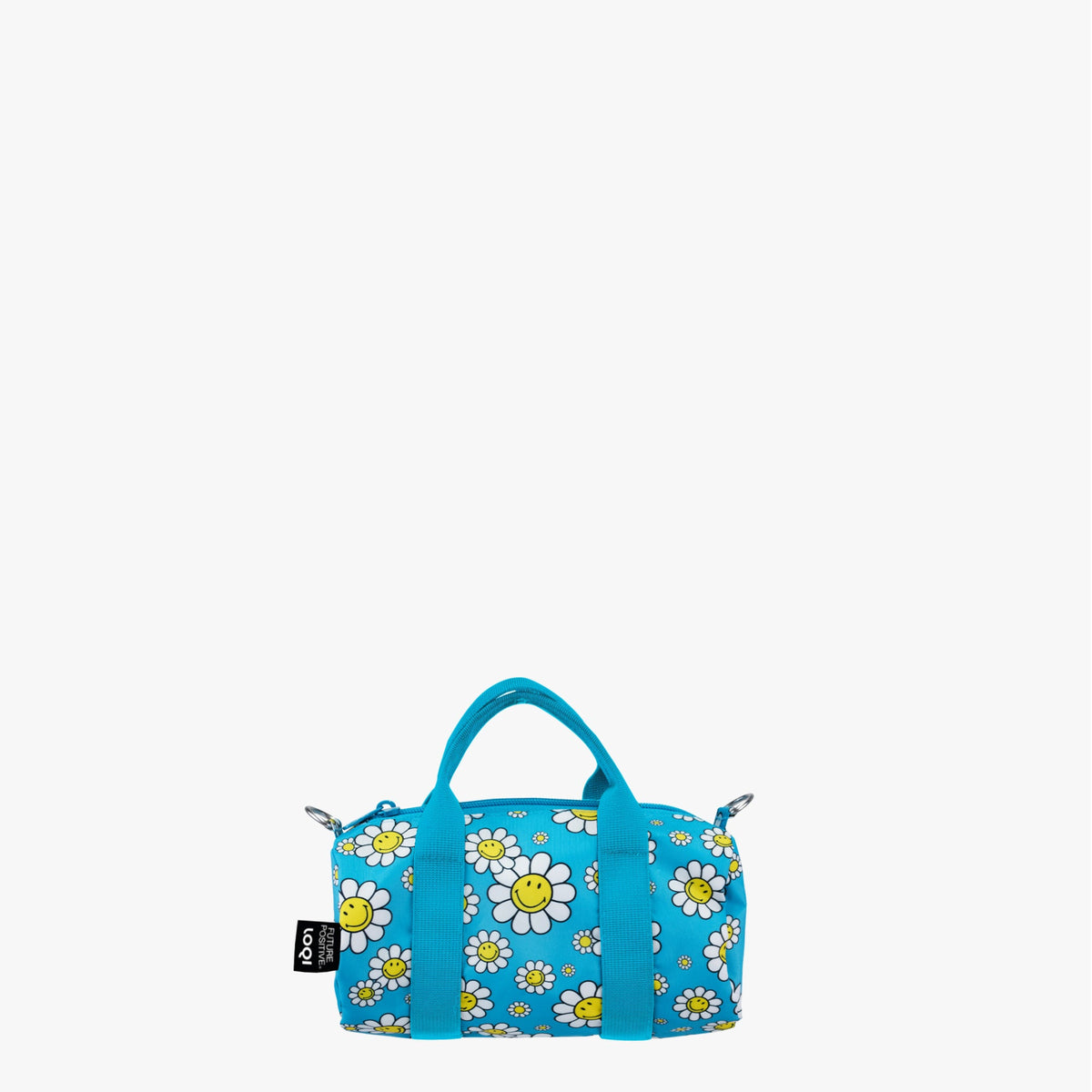 SMILEY Flowers Aquarius Recycled Small Weekender