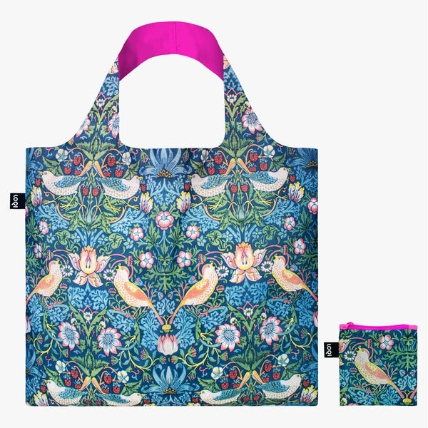 WILLIAM MORRIS The Strawberry Thief Neon Recycled Bag – LOQI