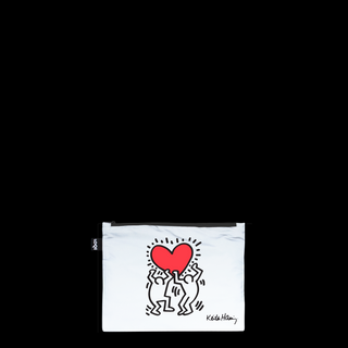KEITH HARING Dog, Heart, Love Reflective Zip Pockets