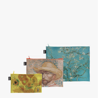 VINCENT VAN GOGH Sunflowers, Self-Portrait, Almond Blossom Recycled Zip Pockets