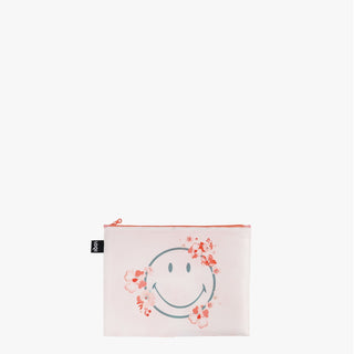 SMILEY Blossom & Geometric Recycled Zip Pockets