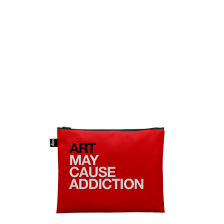 SIDE EFFECTS Art Knows No Borders, Art is Cheaper than Therapy, Art May Cause Addiction Recycled Zip Pockets