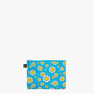 SMILEY Flowers Recycled Zip Pockets