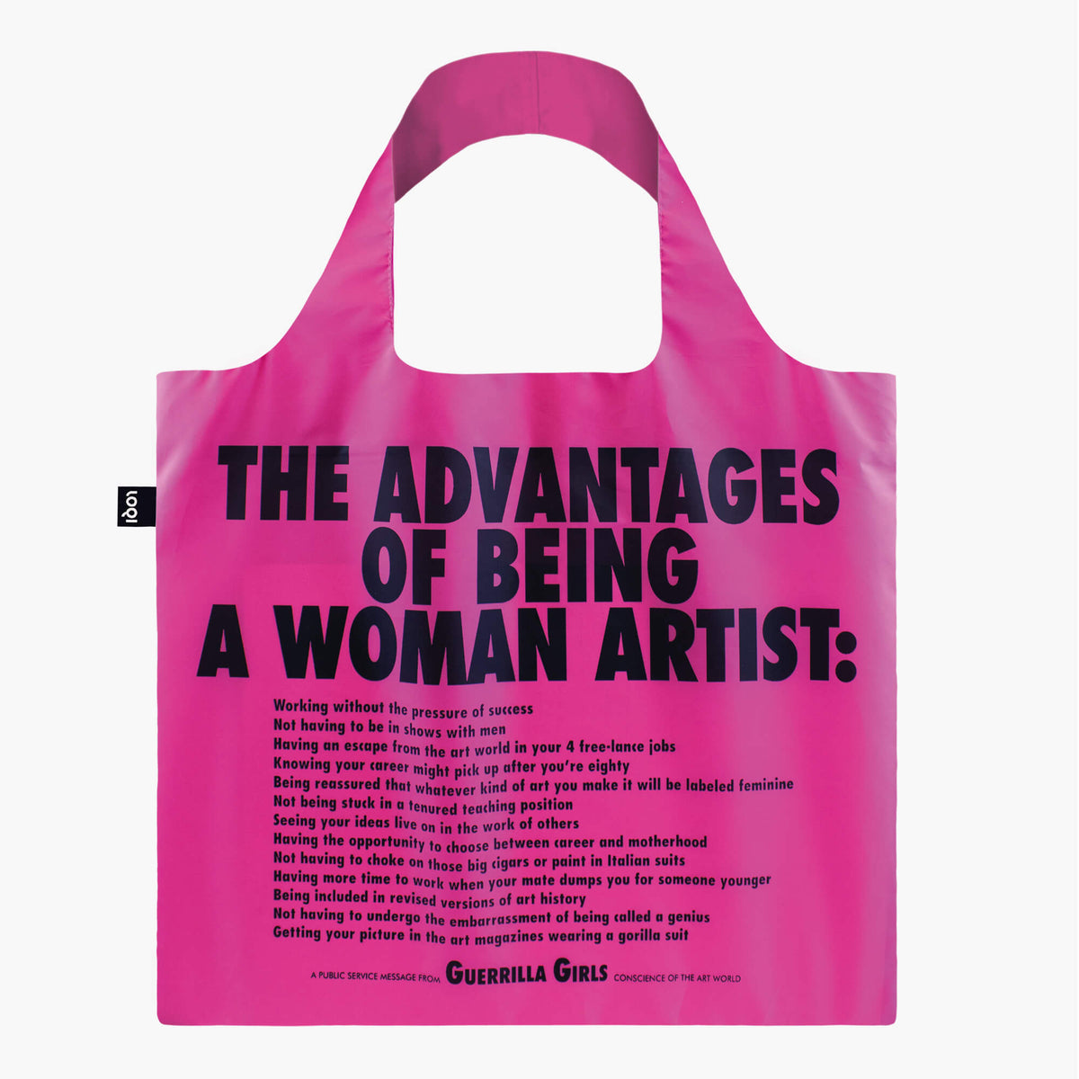 The Advantages Of Being A Woman Artist Recycled Bag