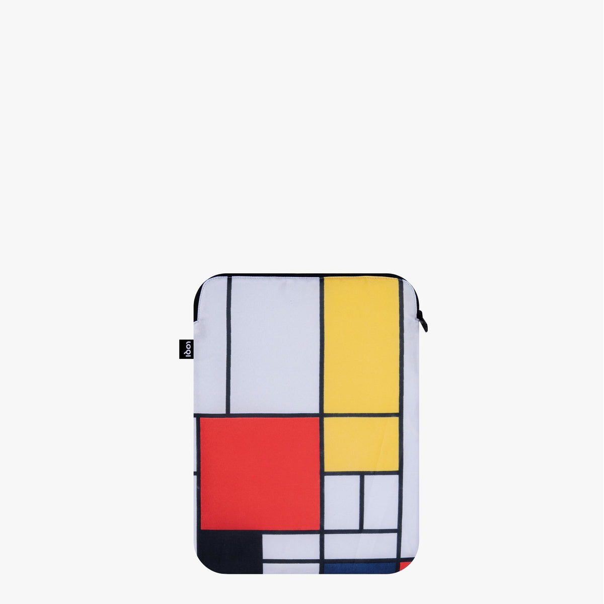 Composition with Red, Yellow, Blue and Black Recycled Laptop Sleeve 9,4 x 13&quot;