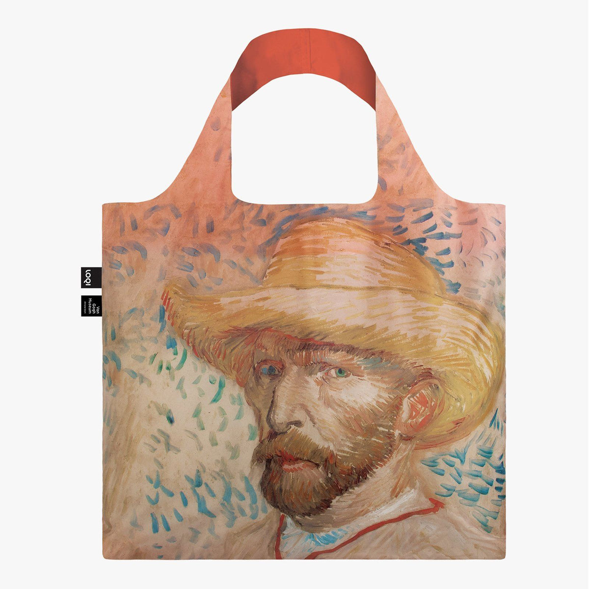LOQI Vincent van Gogh Self Portrait with Straw Hat Bag front