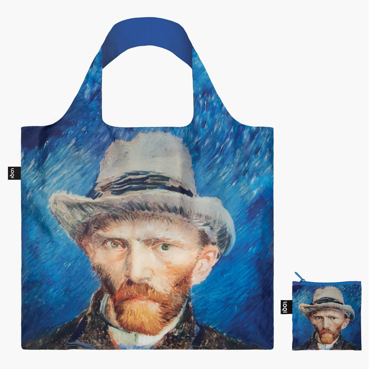 LOQI Vincent van Gogh Self Portrait, 1887 Bag  with zip pocket
