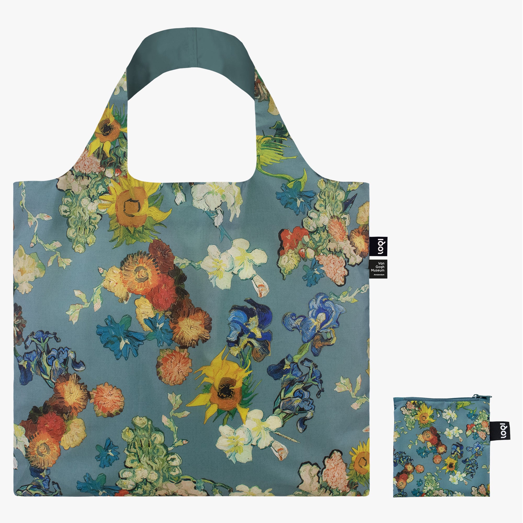 LOQI Van Gogh Almond Blossom Bag Blue